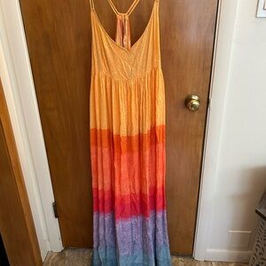 Anthropologie Ombre Maxi Dress